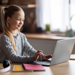 Child using computer